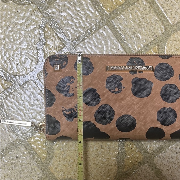 Like new Rebecca Minkoff Brown and Black Dot leather Wallet - Picture 14 of 16